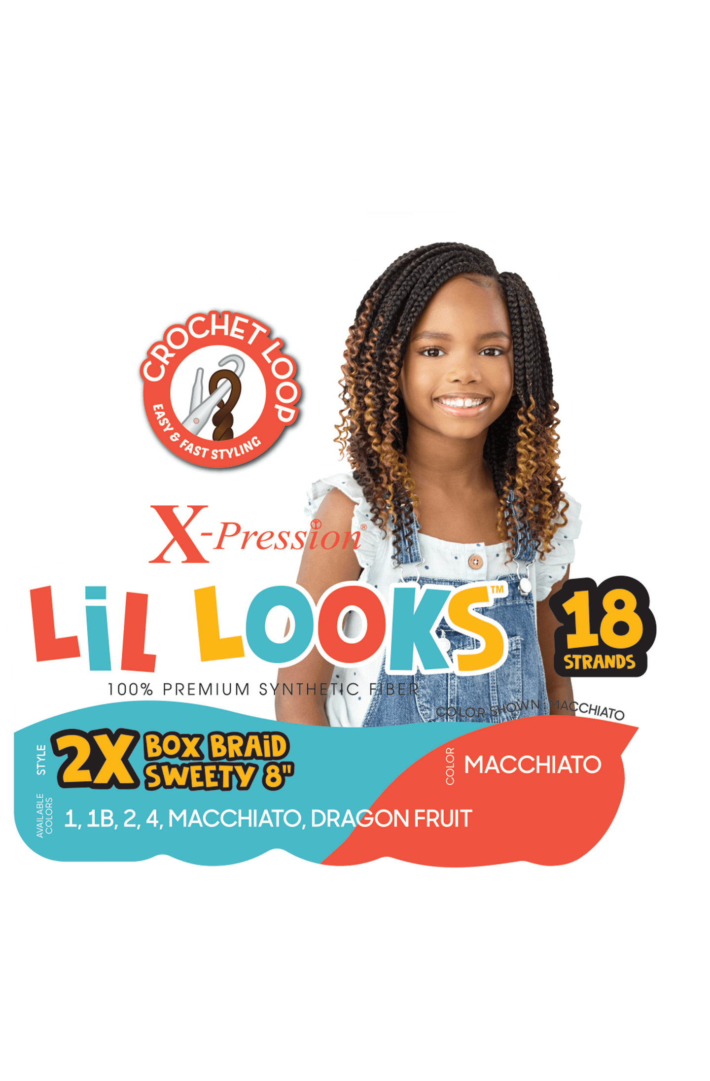  Outre Xpression Lil Looks 3X PRE STRETCHED CALMING BRAID 32  (2-Pack, 1B) : Beauty & Personal Care