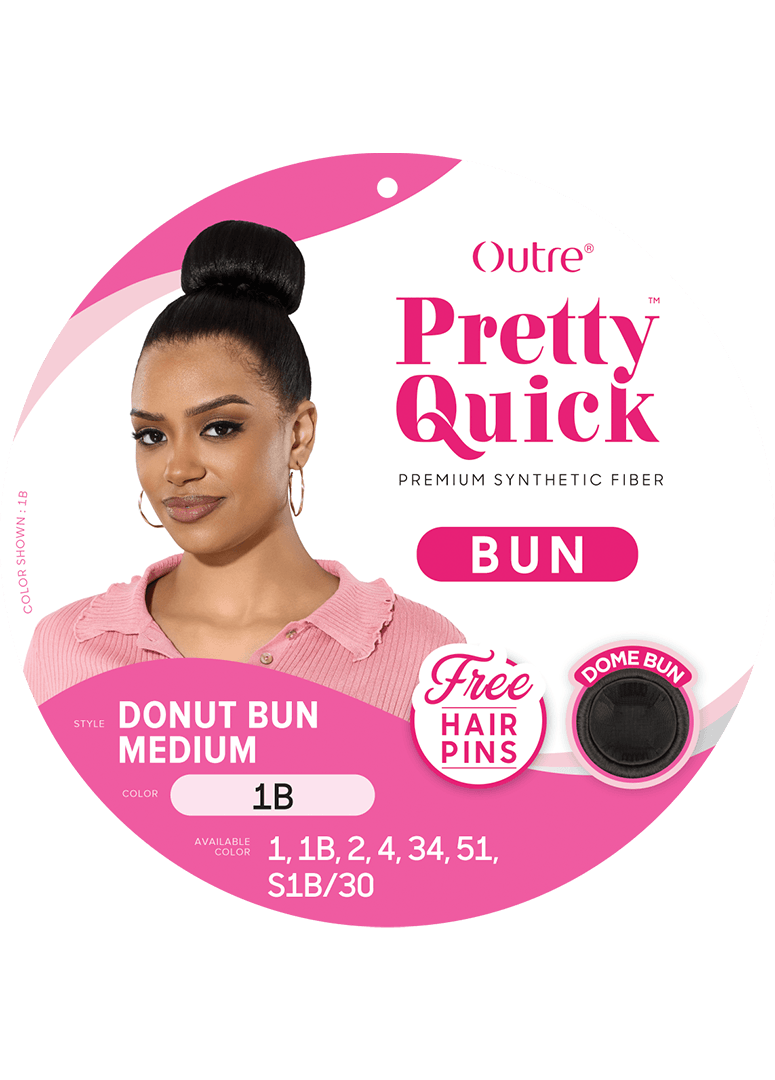 Donut Bun Medium - Outre Pretty Quick Drawstring Ponytail