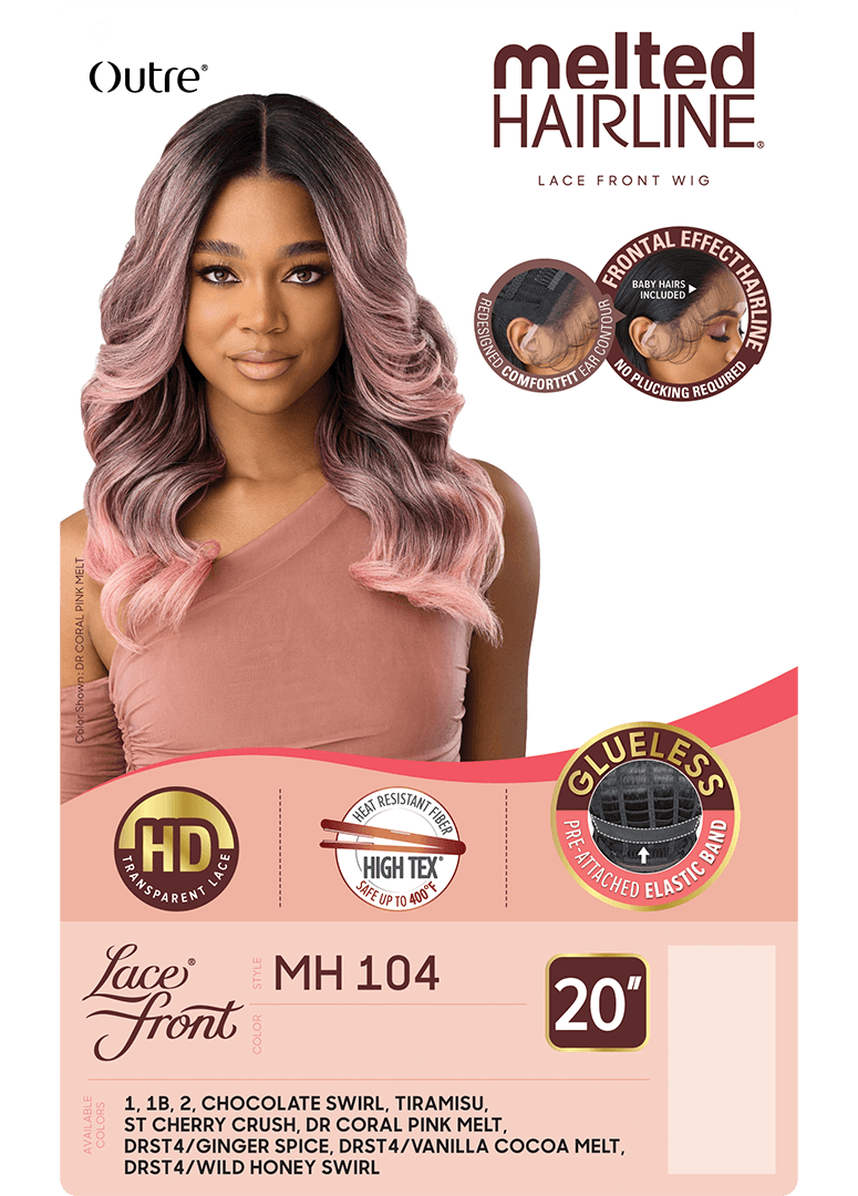 MH 104 - Outre Lacefront Wig - Melted Hairline