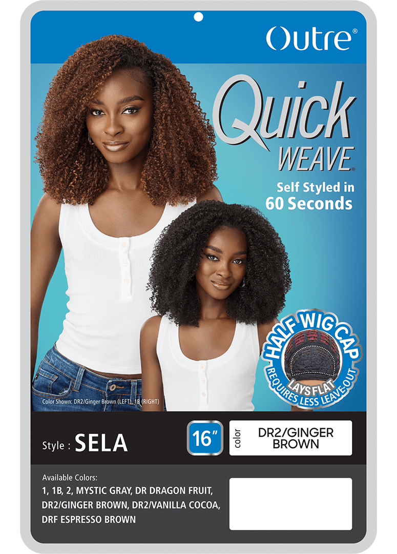 Quick Weave - Sela - Outre - Synthetic Half Wig