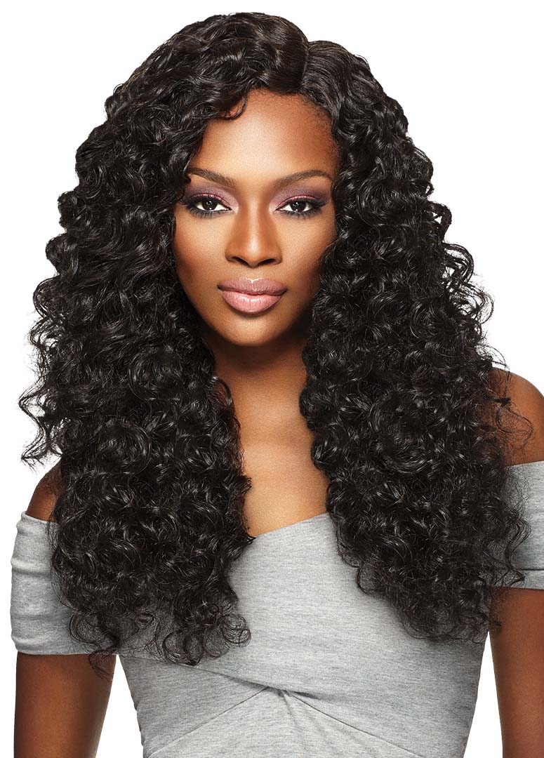 OUTRE PURPLE PACK BRAZILIAN BUNDLE 100% HUMAN HAIR BLEND BRAID - PRE  STRETCHED LOOSE DEEP BULK 18 