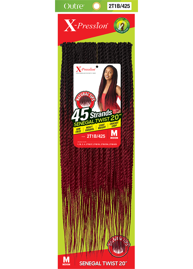 SENEGAL TWIST SMALL NATURAL TIP 90 STRANDS 20″ - Outre