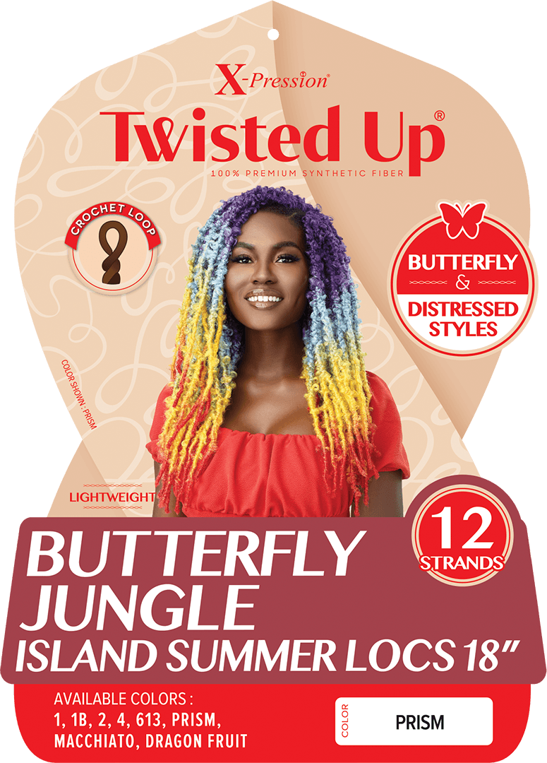 Butterfly Jungle Island Summer Locs