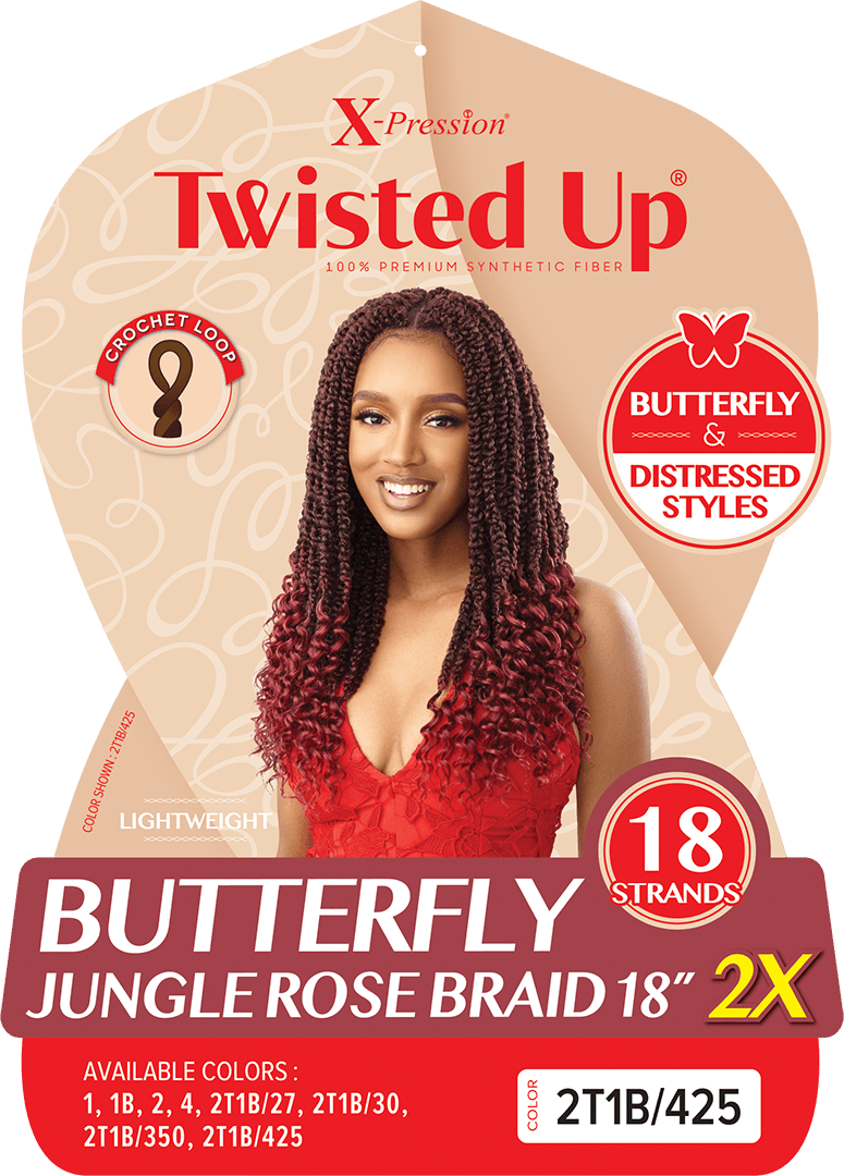 Butterfly Jungle Rose Braids