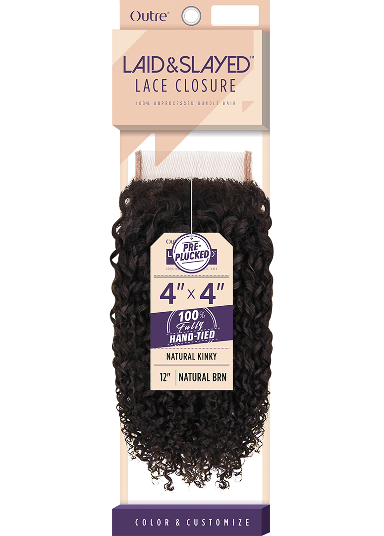 4″ x 4″ Natural Kinky Closure - Outre