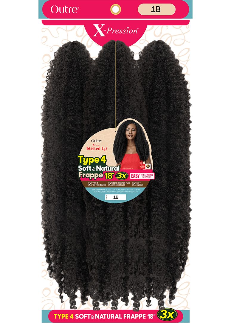 Type 4 Soft & Natural Frappe 18″ 3X - Outre Xpression Twisted Up