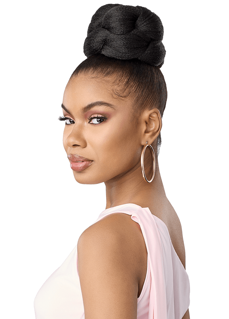 Jumbo Braid Bun - Outre Pretty Quick Drawstring Ponytail