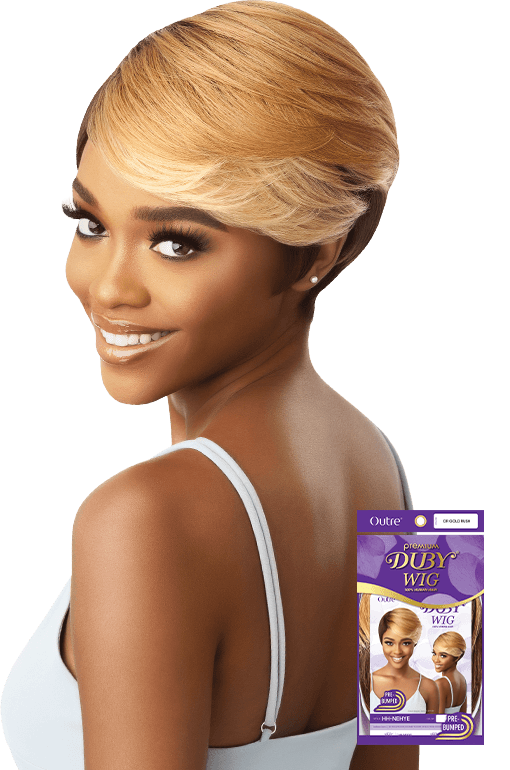 Outre premium 100 human hair duby wig romance sale