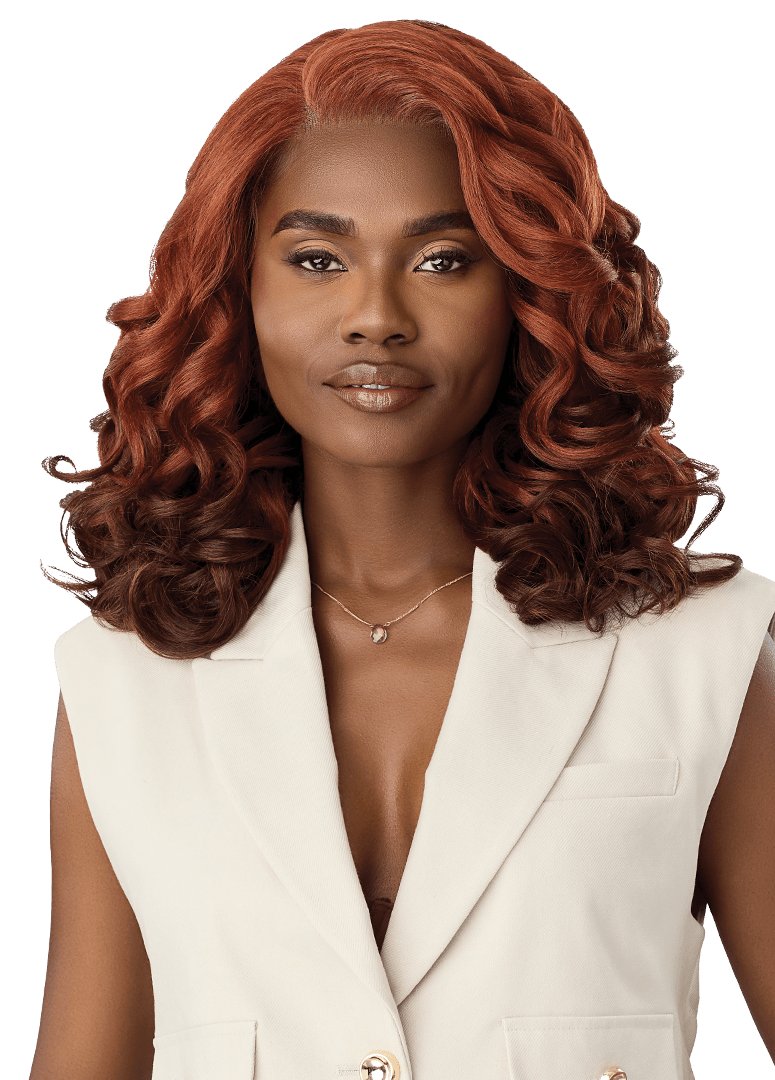 【Rei】美品★ブリリアントウェーブBRILLIANT WAVE OnVybe 7 - Outre Perfect Hairline - Fully Hand-tied Lace Wig