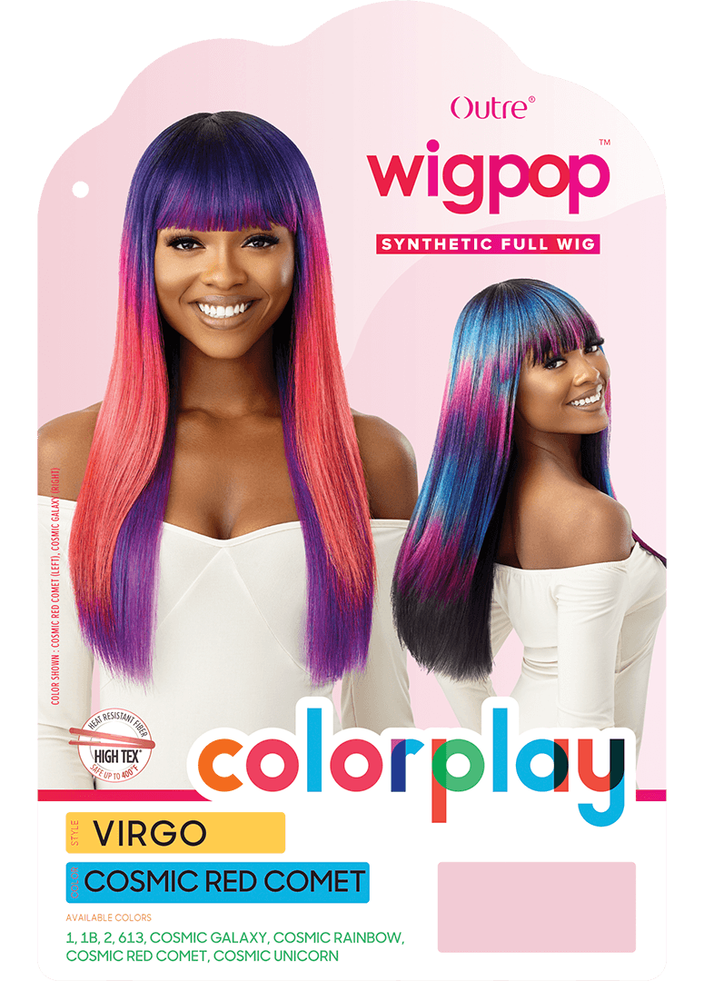 Galaxy colored clearance wigs